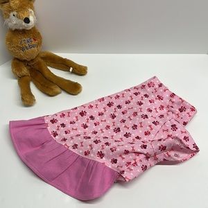 Dog Flannel Nightshirt Pajamas, Nightgown/Dress, Pink🐾